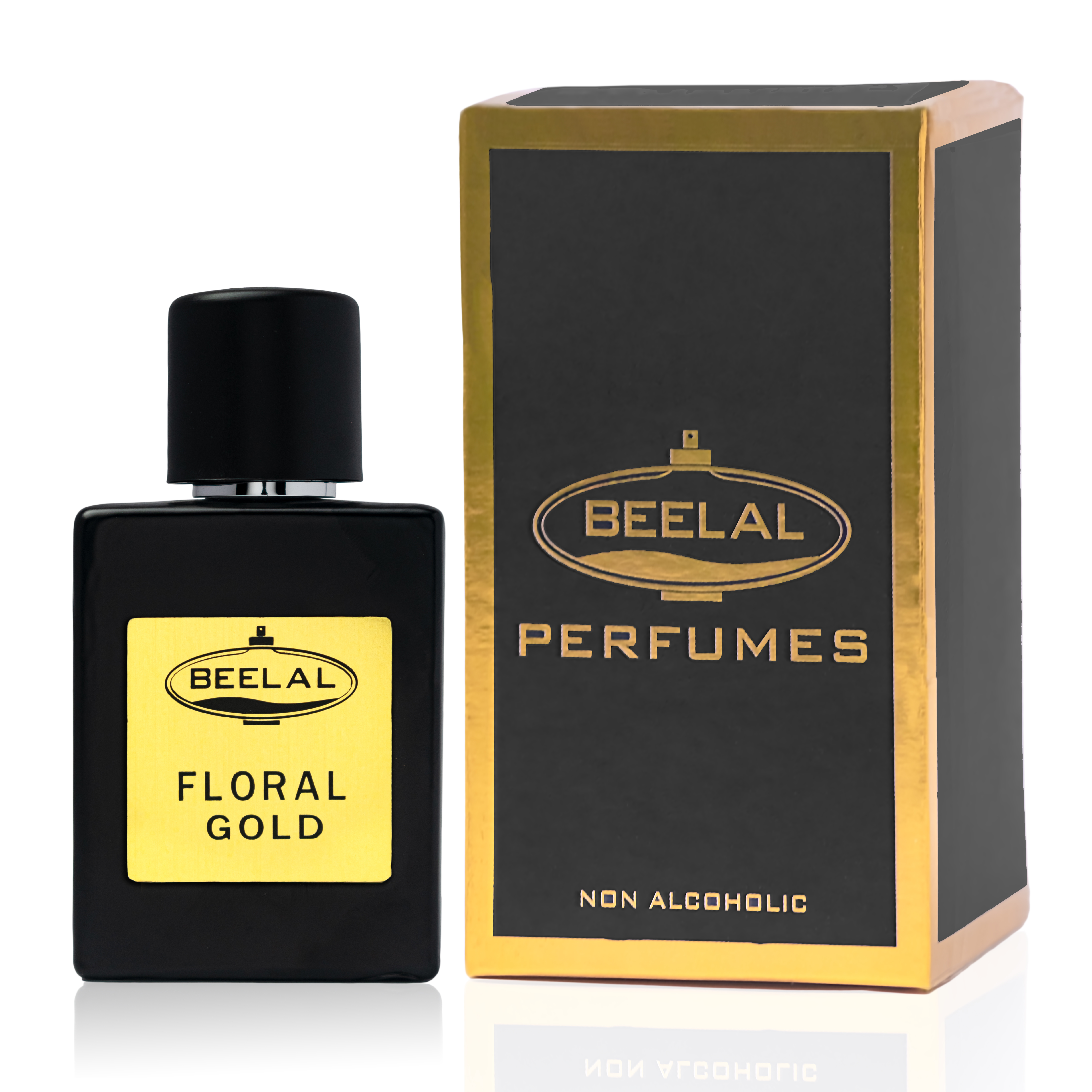 BEELAL PERFUMES FLORAL GOLD Unisex Perfume | Spray for Men & Women | Black papper, Bulgarian Rose & Patchouli Notes | Strong & Long Lasting Fragrance | Luxury Gift for Him/Her| Alcohol Free | 50ML