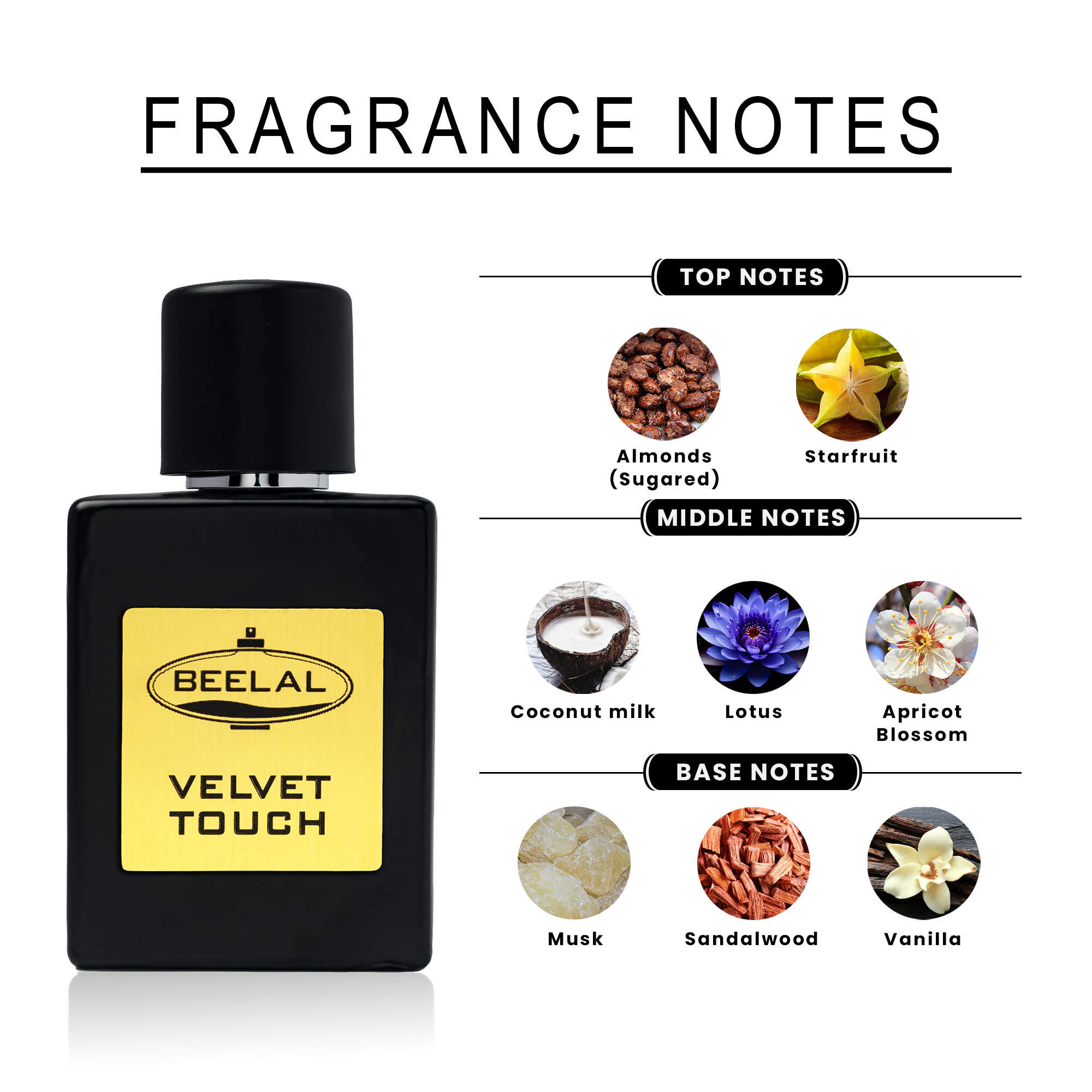 BEELAL PERFUMES VELVET TOUCH Perfume | Long Lasting Fragrance For Man & Women Arabic Woody Scent, Spicy, Floral, Vanilla & Woody Notes | Extrait De Parfum, | Ideal Gift for Him & Her | 50ML Alcohol Free